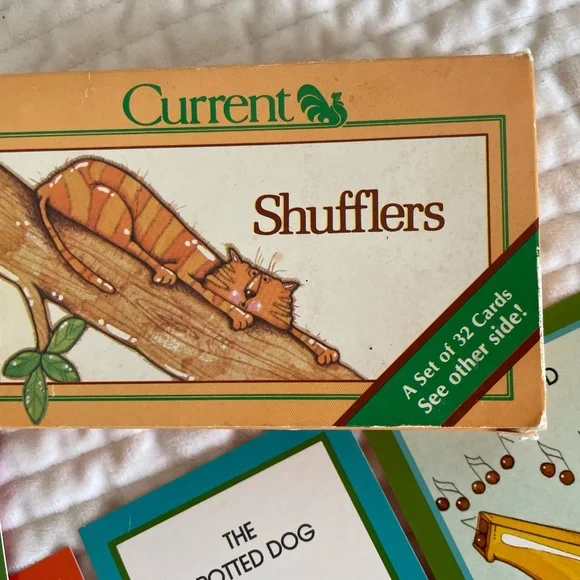 VINTAGE 1982 CURRENT INC SHUFFLERS COLOR CODED EDUCATIONAL CARDS - Picture 3 of 6